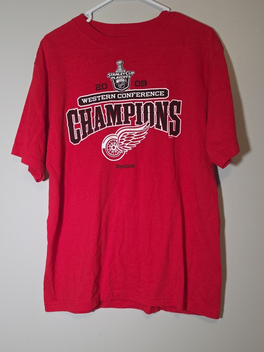 Reebok Detroit Red Wings Western Conference Champions 2009 Graphic Tee
